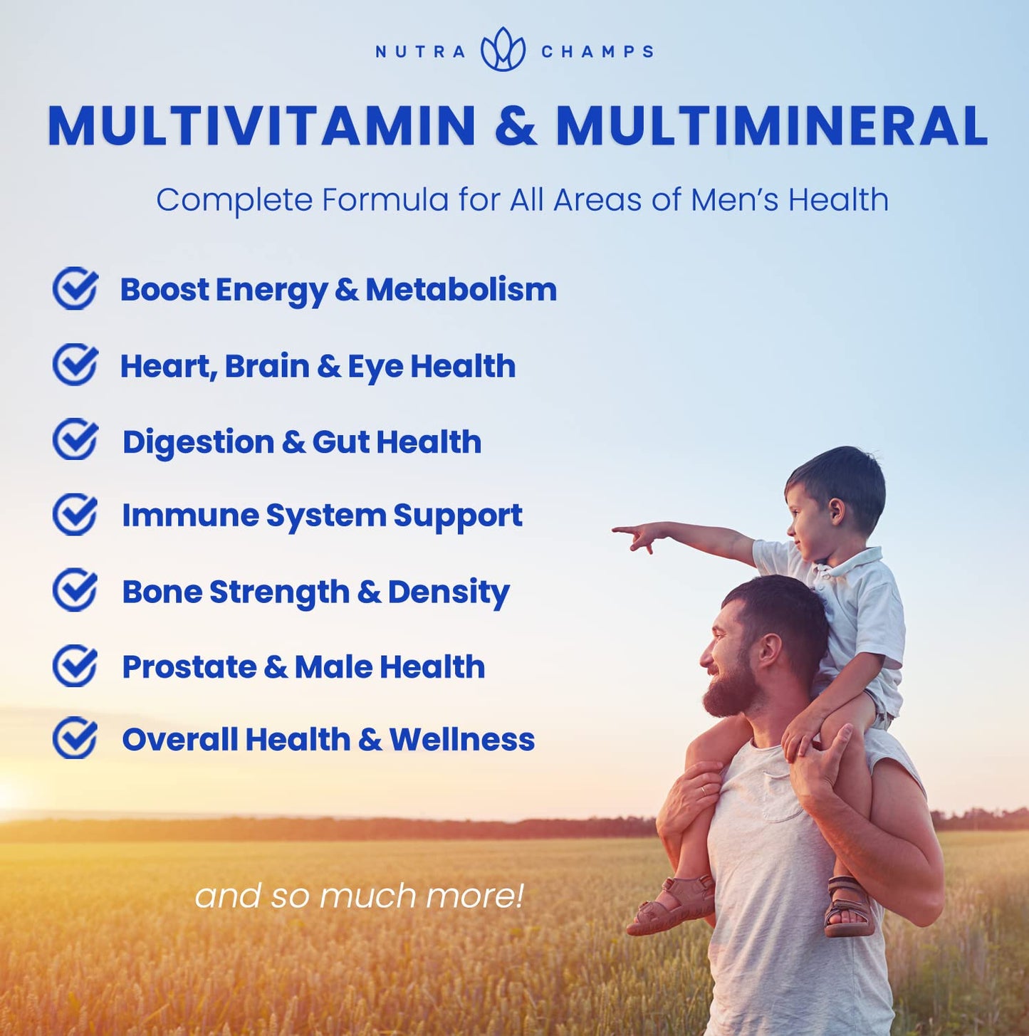 NutraChamps Men’s Multivitamin Gummies – 240 Count, 2-Pack | Daily Vitamin Gummy for Men