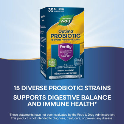 Nature's Way Fortify Optima Probiotic – 35B CFU, 14 Strains, 2-Pack