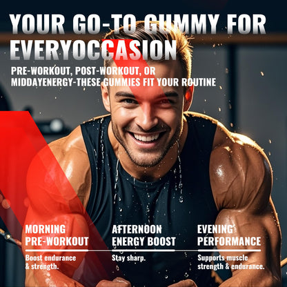 NUTRAGOGO Creatine Monohydrate Gummies – 5g/Serving, Sugar Free, Vegan, 135 Count