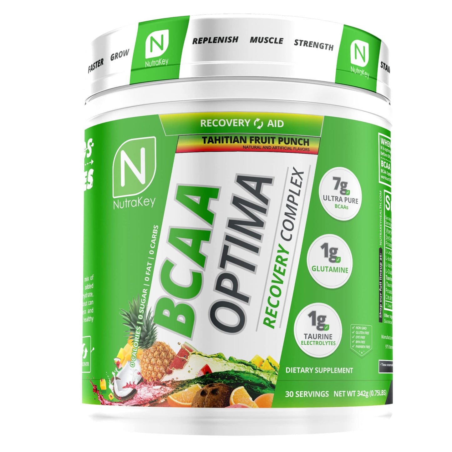 NutraKey BCAA Optima – Post Workout Recovery, Fruit Punch