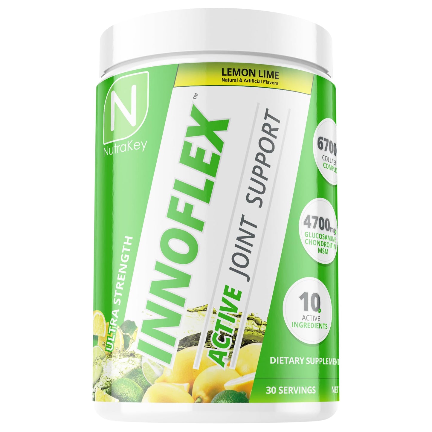 NutraKey Innoflex 1500mg - Glucosamine, Chondroitin, MSM, Hyaluronic Acid & Collagen