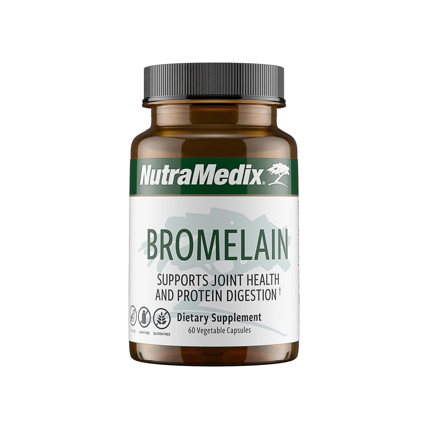 NutraMedix Bromelain Supplements - 1,000mg Proteolytic Enzymes | Digestive & Joint Support - Gluten, Soy & Dairy-Free (60 Capsules)