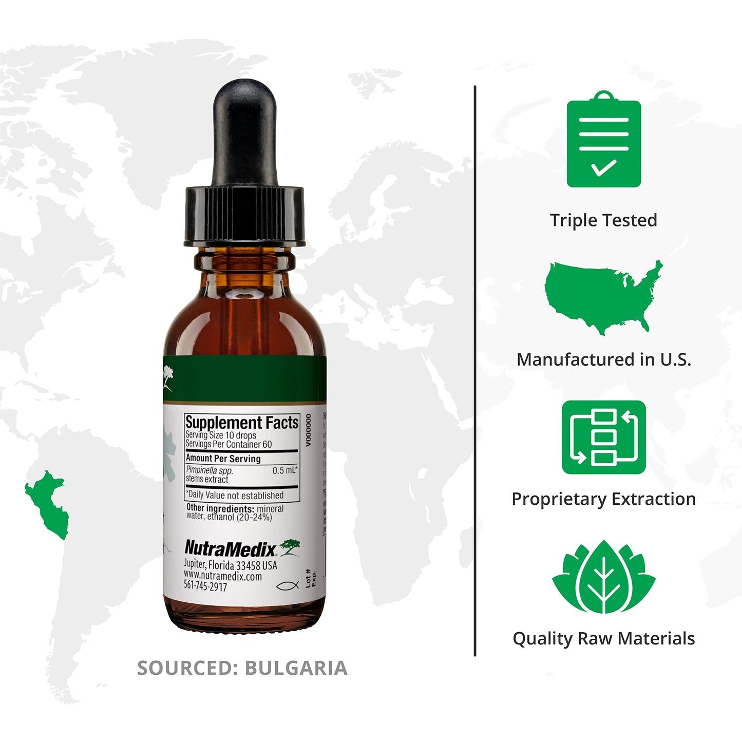 NutraMedix Pinella – Liquid Anise Drops for Detox, Focus & Brain Health (1 oz / 30 ml)