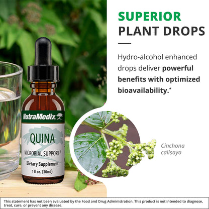 NutraMedix Quina Herbal Extract – Immune Support Liquid Drops (Peru Calisaya Bark) 1oz/30ml