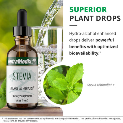 NutraMedix Sweet Leaf Stevia Liquid Drops – Sugar Free Liquid Sweetener, Low Carb (2 oz / 60 ml)