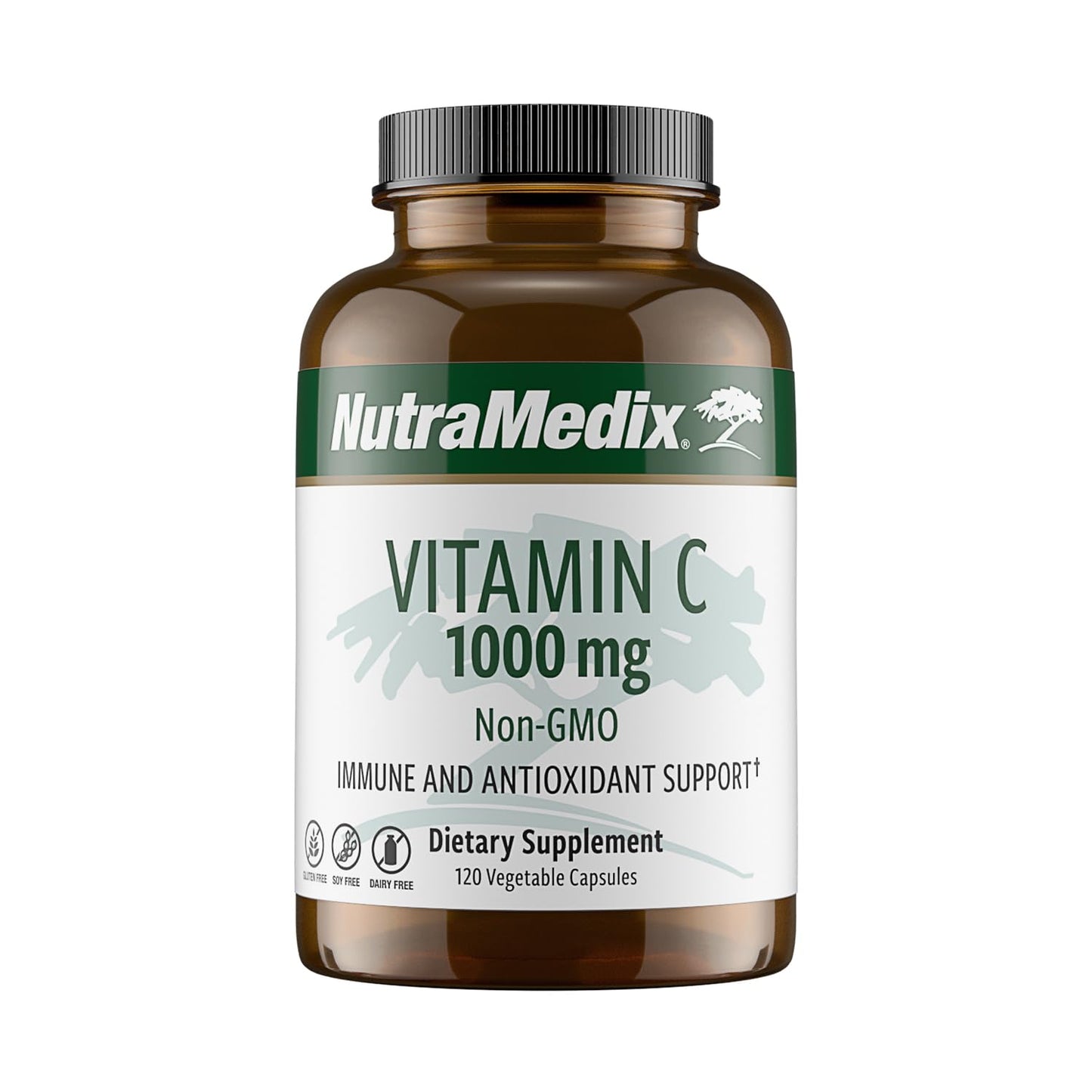 NutraMedix Vitamin C 1000mg – Immune Support & Heart Health | 120 Vegetarian Capsules | Vegan, Non-GMO