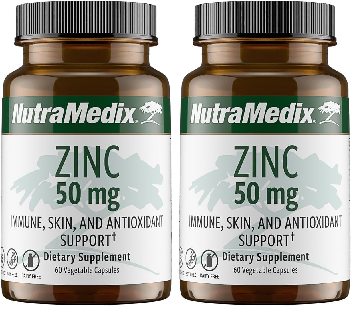 NutraMedix Zinc 50mg – Immune Support, Skin Health & Antioxidant (Pack of 2, 60 Capsules)