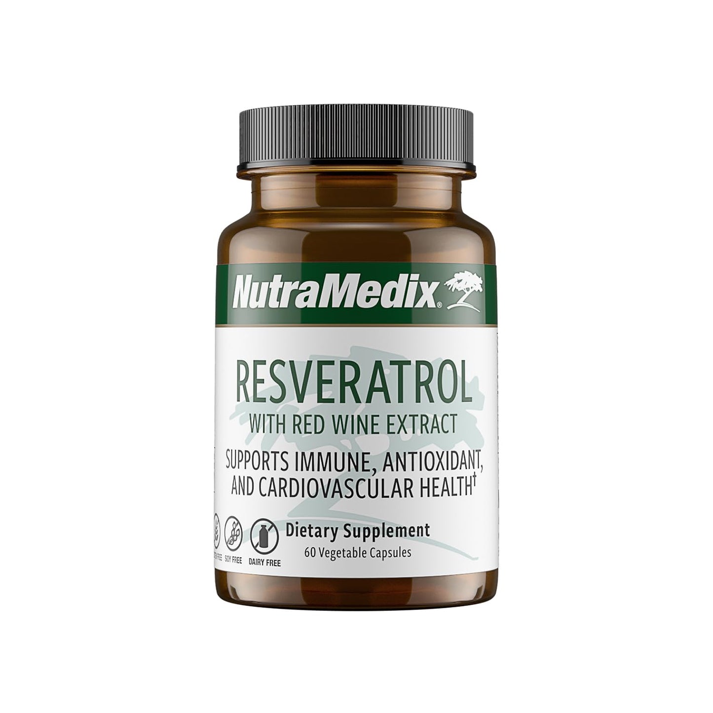 NutraMedix Resveratrol Capsules – Bioavailable Antioxidants from Red Wine Extract & Grape Skins (60 Capsules)