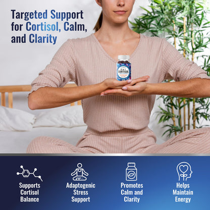 NutraPep Cortisol Gummies for Women & Men — 13-in-1 Cortisol Reducer (Vegan, Sugar Free)
