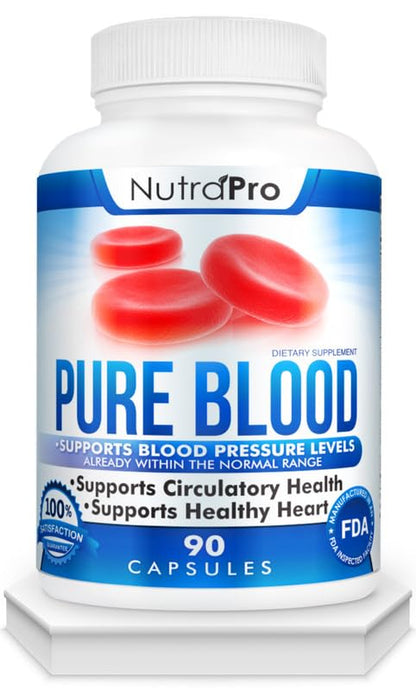 NutraPro Pure Blood Pressure Supplements – Hawthorn, 90 Capsules