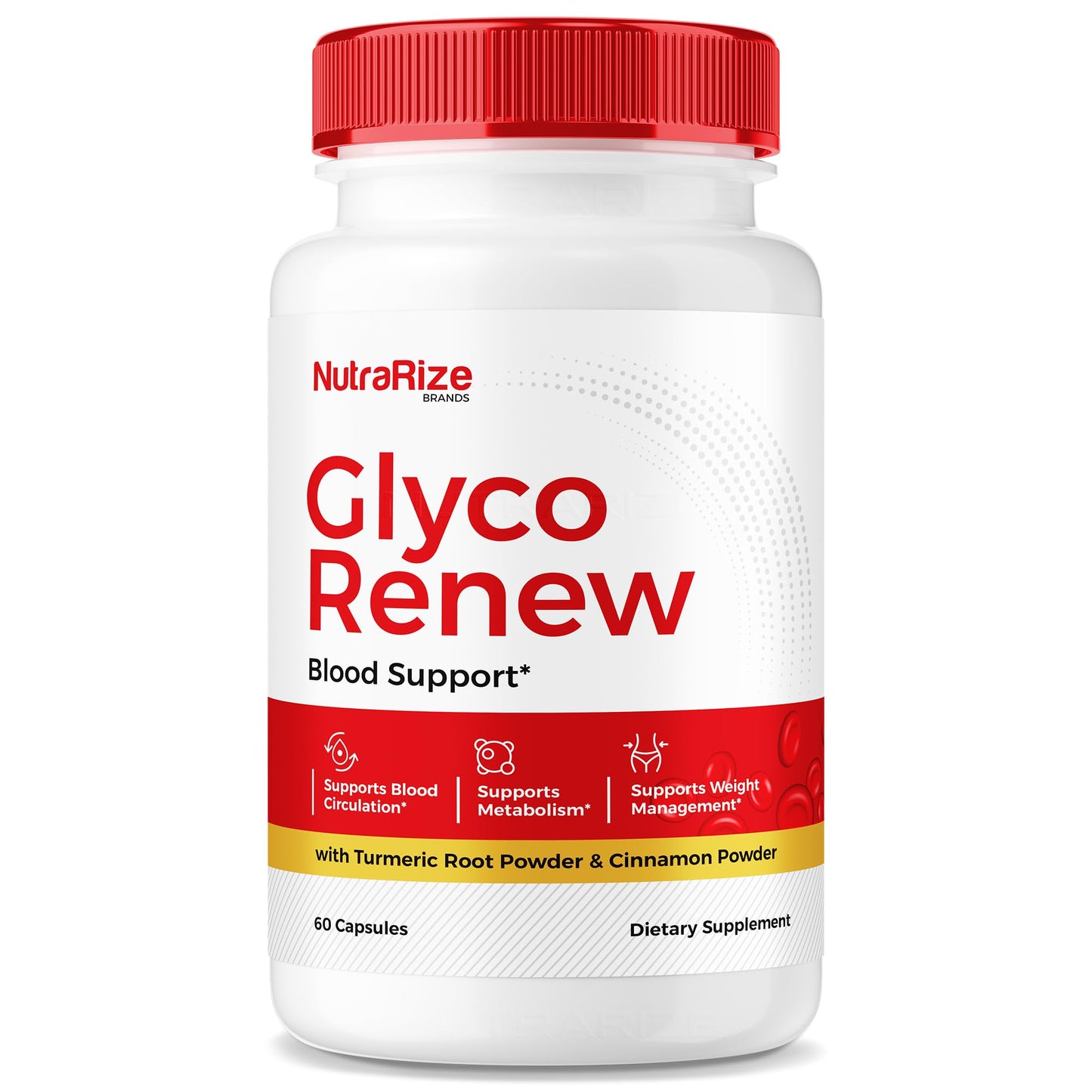 NutraRize Glyco Renew Pills – All Natural Blood Support Formula | Maximum Strength 60 Capsules