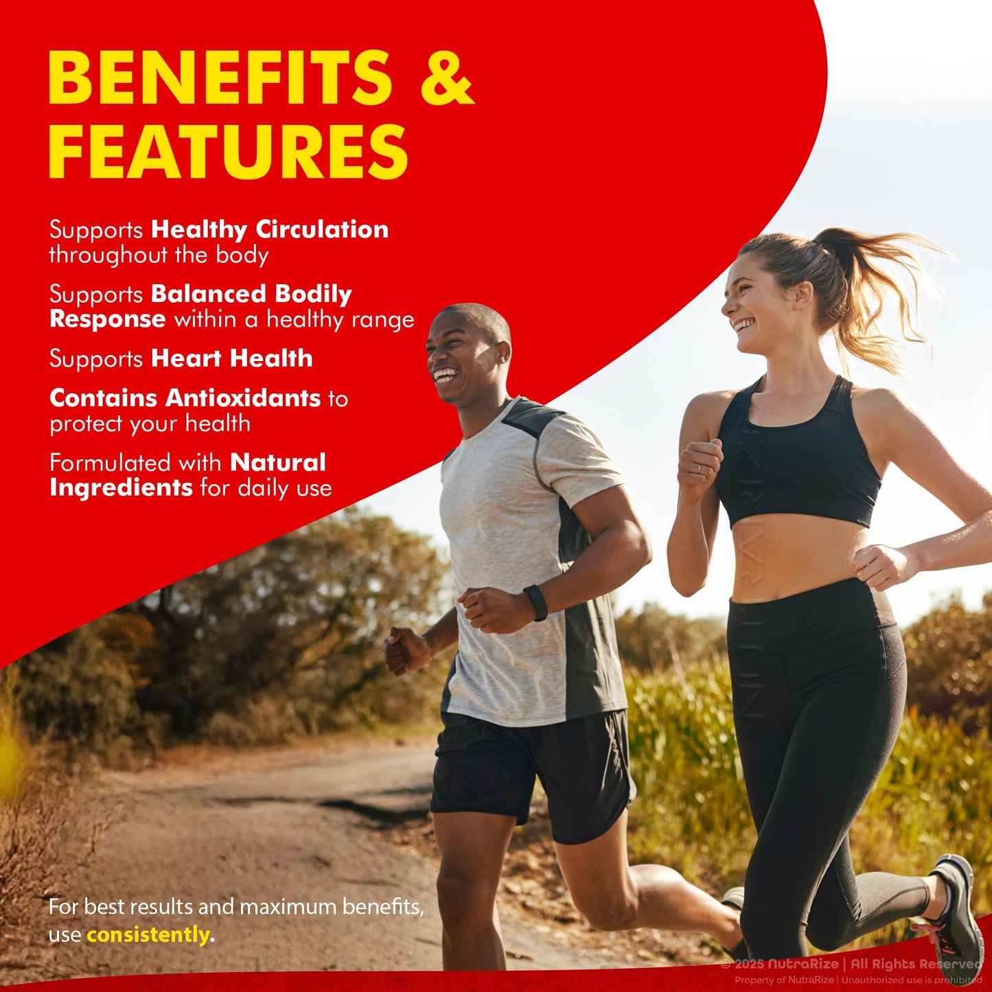 NutraRize Glyco Renew Pills – All Natural Blood Support Formula | Maximum Strength 60 Capsules