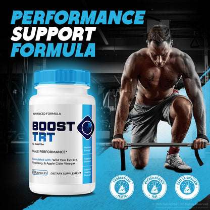 NutraVibe Boost TRT Capsules 3 Pack – Official Formula, 180 Caps