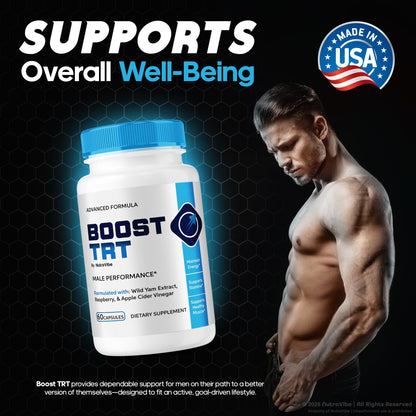 NutraVibe Boost TRT Capsules 3 Pack – Official Formula, 180 Caps
