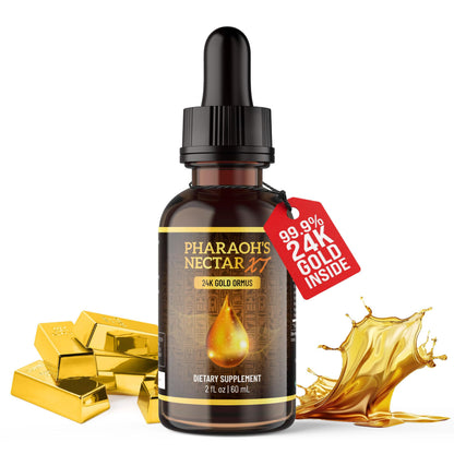 Nutraville Ultra-Pure 24K Monoatomic Gold Ormus – Pharaoh's Nectar XT | Third Eye Activation & Pineal Support