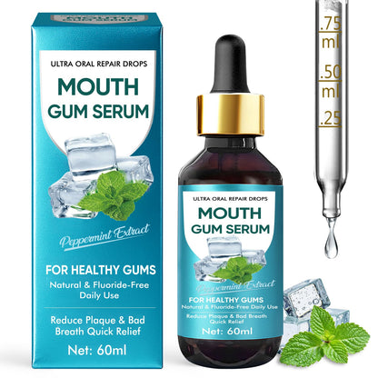 Nutravita Gum Restore Drops - Gum Repair for Receding Gums, Bad Breath & Fresh Breath, 60ML