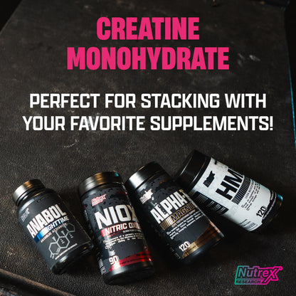 Nutrex Research Flavored Creatine Powder – Strawberry Watermelon, 60 Servings | 5g Creatine