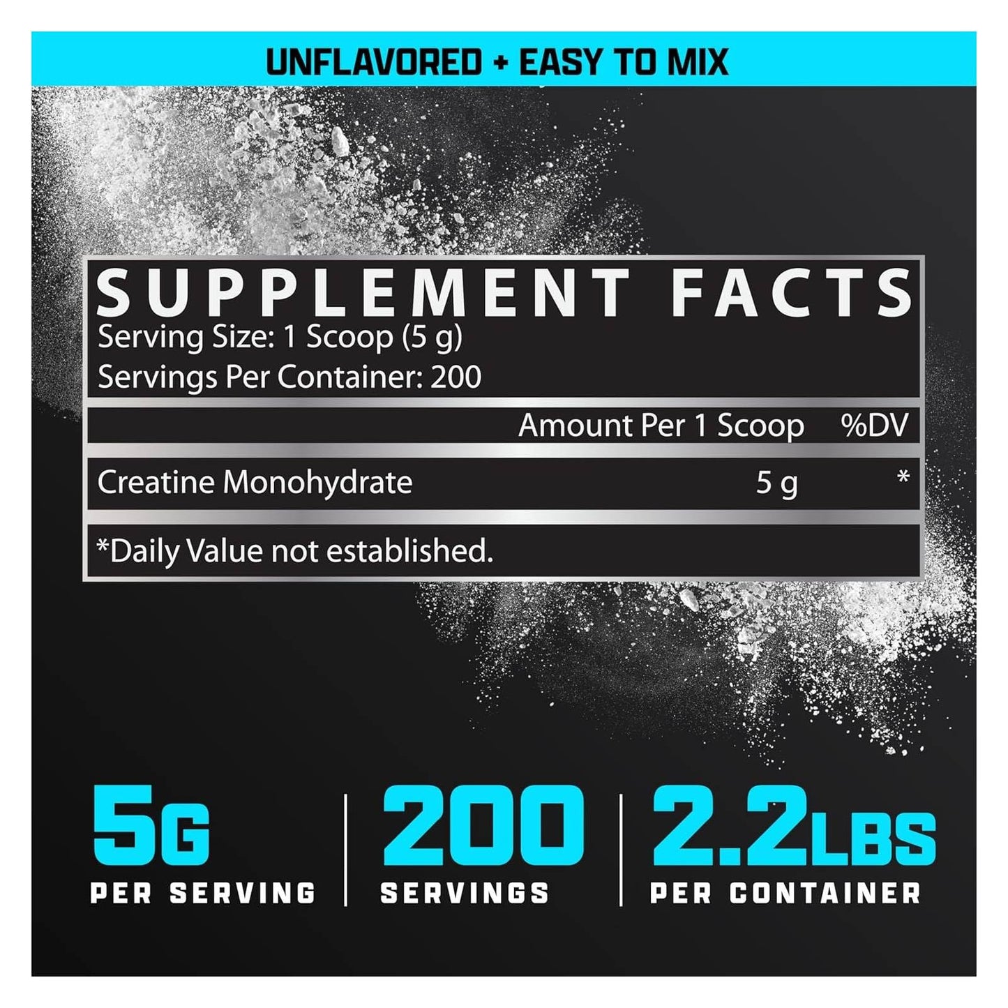 Nutrex Micronized Creatine Monohydrate Powder - 1kg (200 Servings) - Unflavored