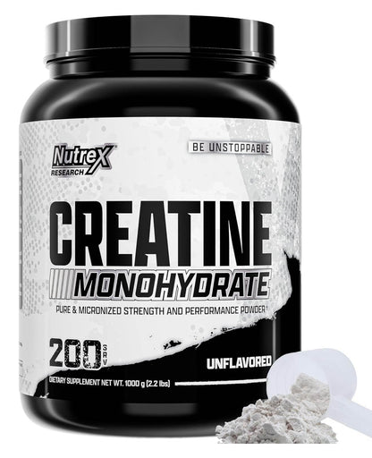 Nutrex Micronized Creatine Monohydrate Powder - 1kg (200 Servings) - Unflavored