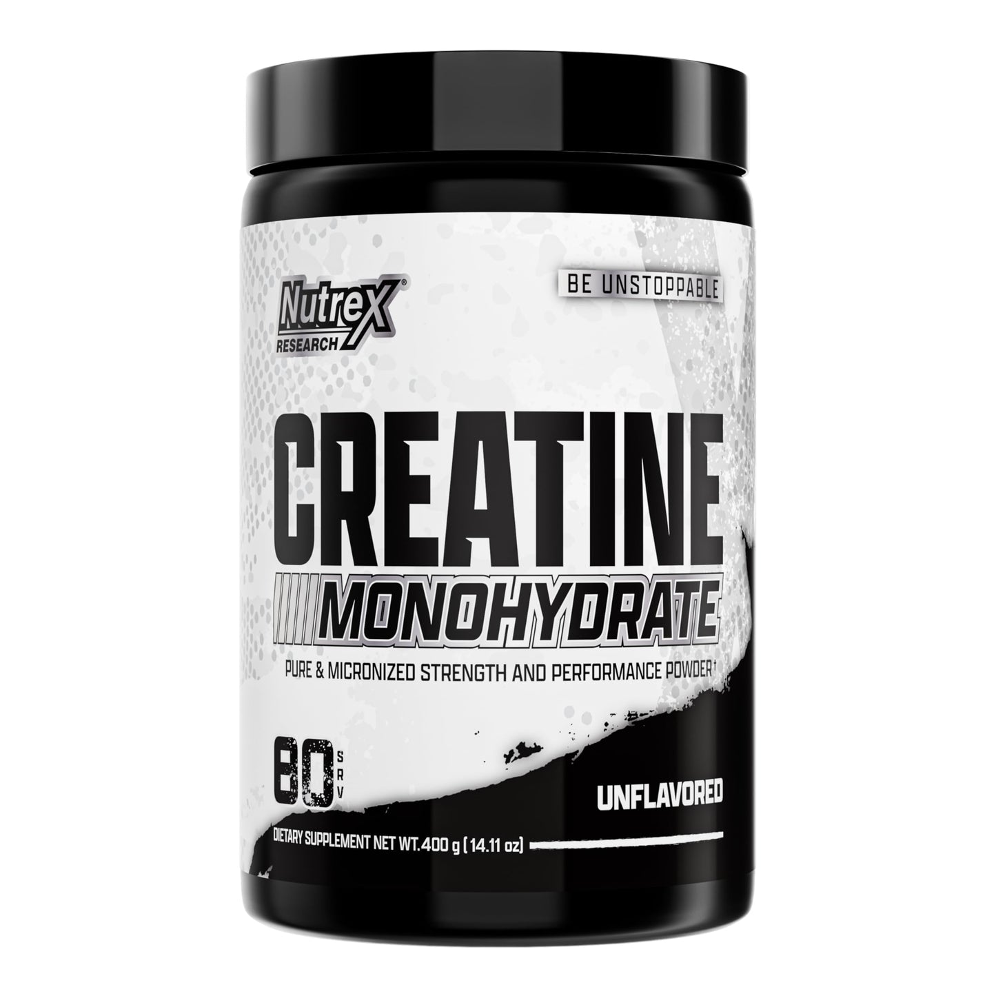 Nutrex Ultra Pure Creatine Monohydrate Powder Unflavored – 5g Micronized, 80 Servings