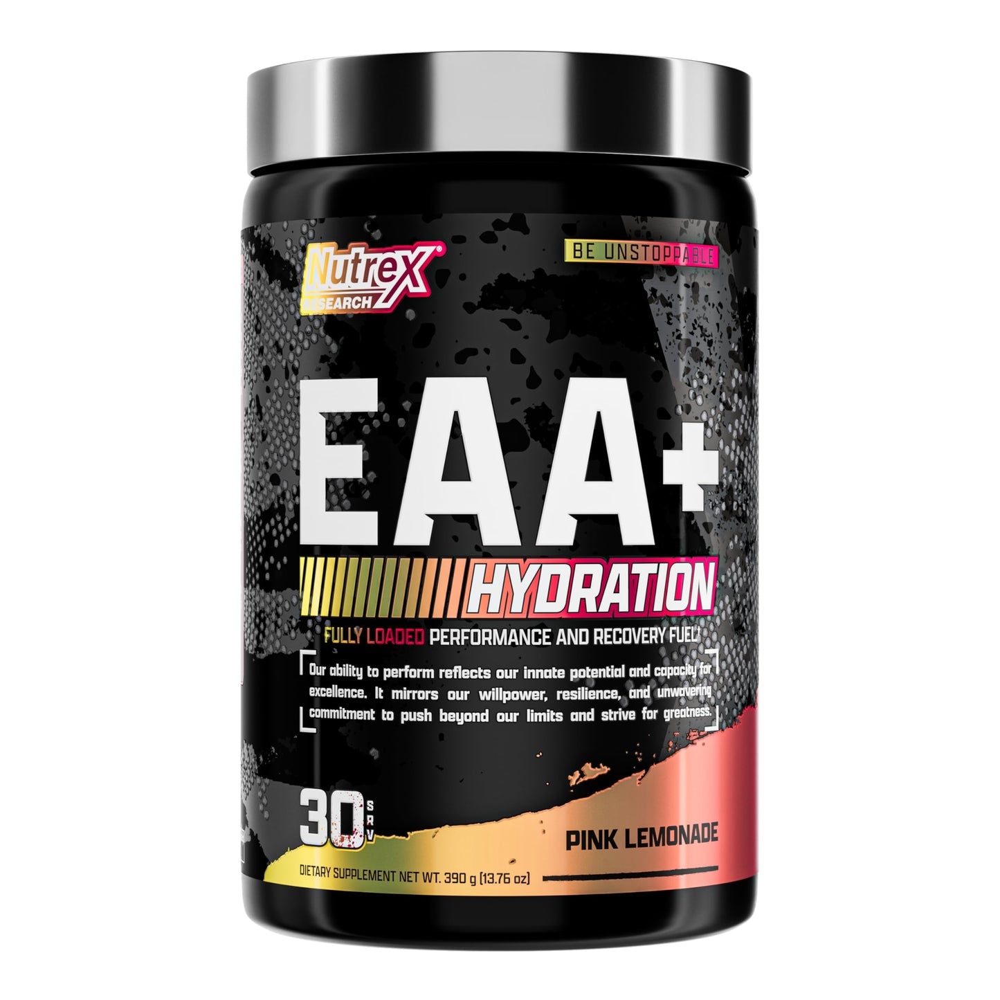 Nutrex Research EAA Hydration | 8G Essential Amino Acids + Electrolytes | EAAs + BCAA Powder | 30 Servings (Pink Lemonade)