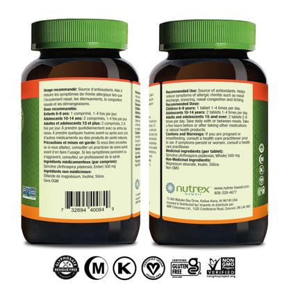 Nutrex Hawaii Pure Hawaiian Spirulina 500 mg – Vegan, Immune & Heart Support