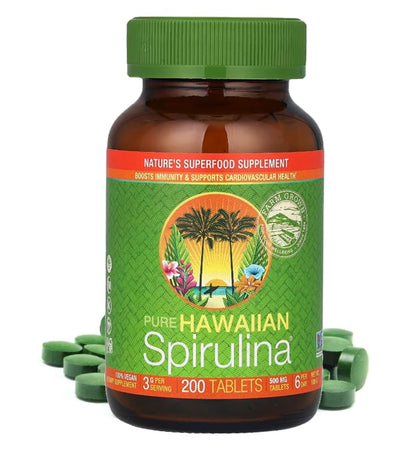 Nutrex Hawaii Pure Hawaiian Spirulina 500 mg – Vegan, Immune & Heart Support
