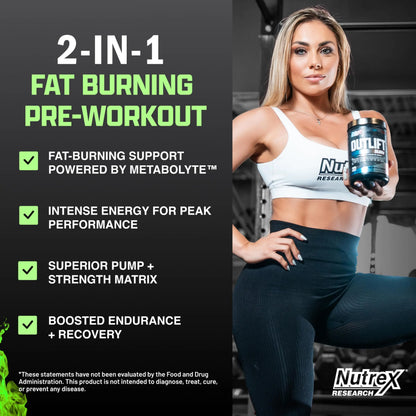 Nutrex Outlift Burn Pre-Workout Maui Twist – 22 Servings | Metabolyte, L-Citrulline & Caffeine BritishVita | Premium UK Vitamins & Wellness Supplements