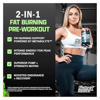 Nutrex Outlift Burn Pre-Workout Maui Twist – 22 Servings | Metabolyte, L-Citrulline & Caffeine BritishVita | Premium UK Vitamins & Wellness Supplements