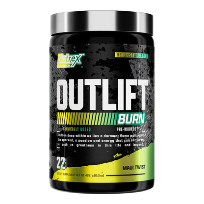 Nutrex Outlift Burn Pre-Workout Maui Twist – 22 Servings | Metabolyte, L-Citrulline & Caffeine BritishVita | Premium UK Vitamins & Wellness Supplements