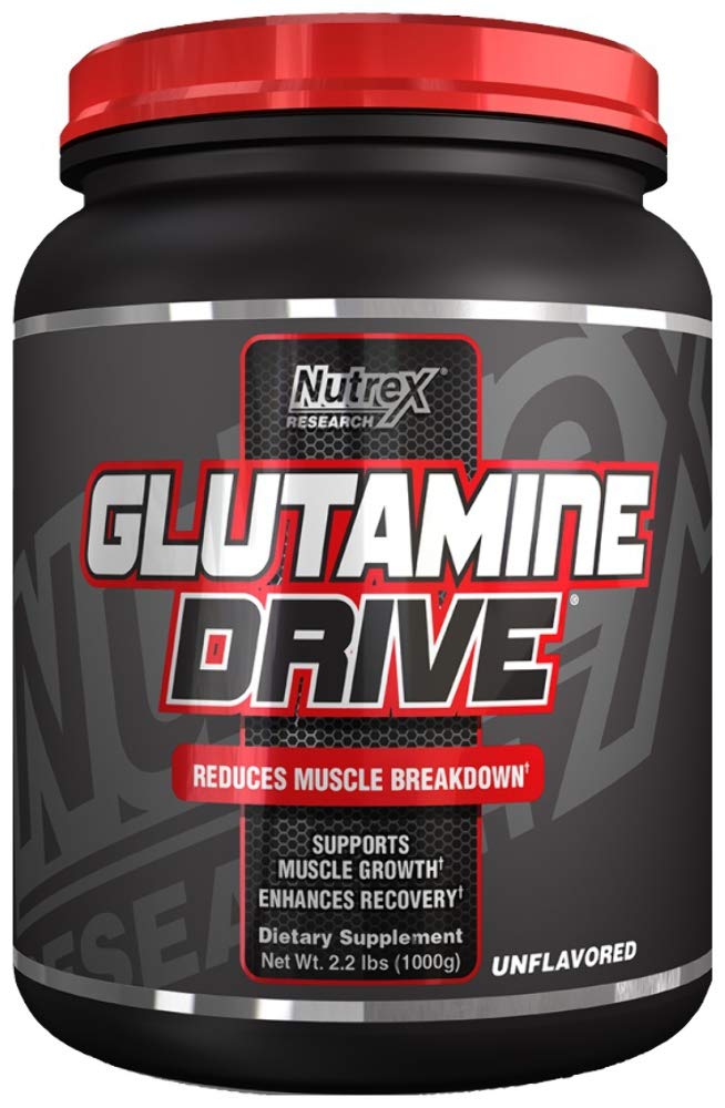 Nutrex L-Glutamine Powder – 200 Servings | Unflavored, Non-GMO & Gluten Free
