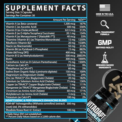 Nutrex Vitadapt Complete Sports Multivitamin for Men - 90 Capsules