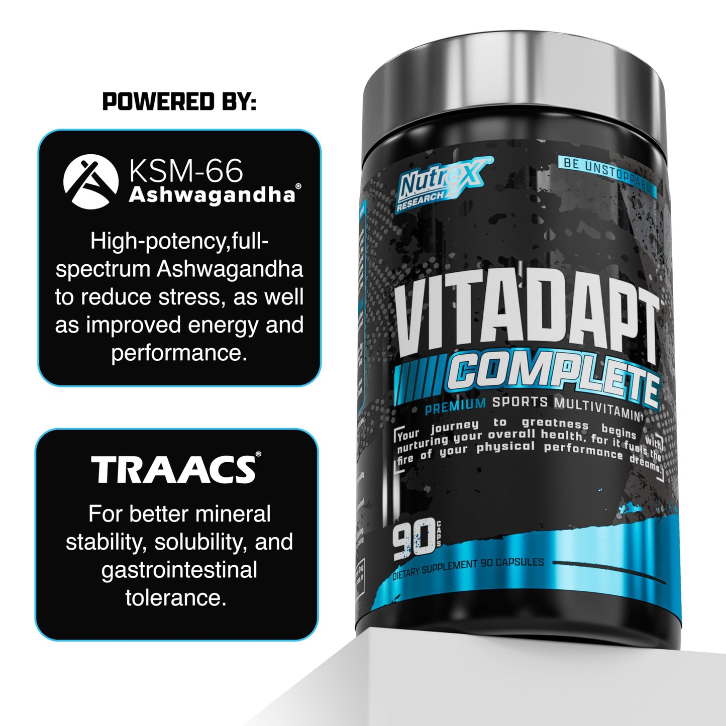 Nutrex Vitadapt Complete Sports Multivitamin for Men - 90 Capsules