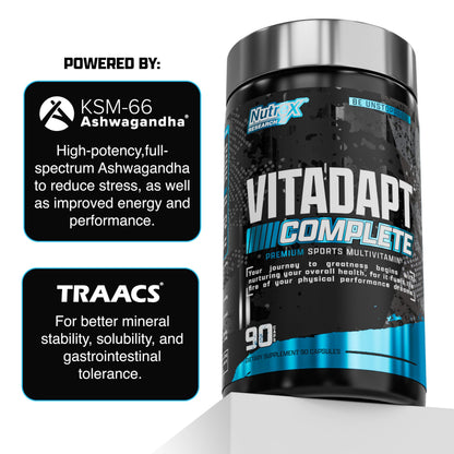 Nutrex Vitadapt Complete Sports Multivitamin for Men - 90 Capsules