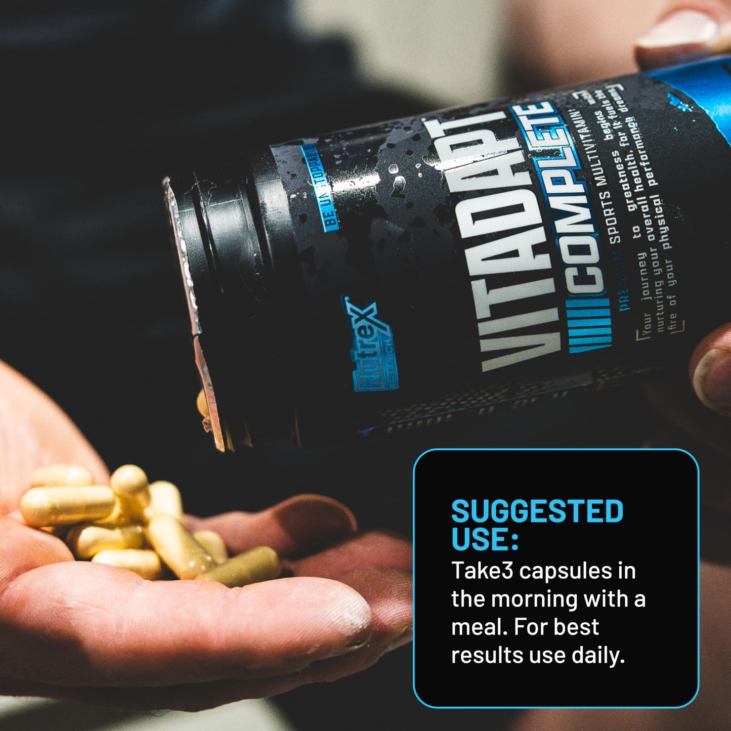 Nutrex Vitadapt Complete Sports Multivitamin for Men - 90 Capsules