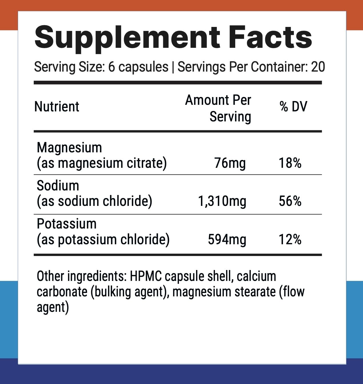 Nutri-Align Fasting Salts – Sugar & Filler Free Electrolyte Capsules, 120 Caps