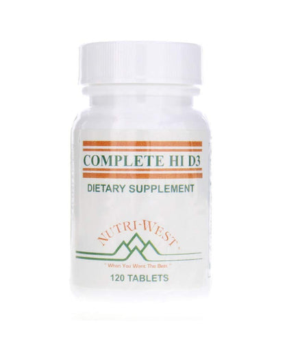 Nutri-West Hi D-3 120 Tablets | Vitamin D3 5000 IU