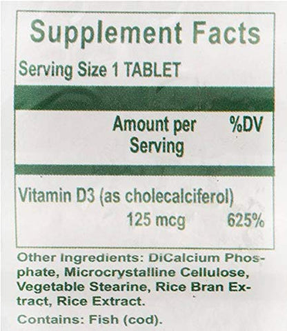 Nutri-West Hi D-3 120 Tablets | Vitamin D3 5000 IU