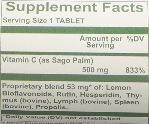 Nutri-West Sago-C-500 90 Tablets - Vitamin C Supplement
