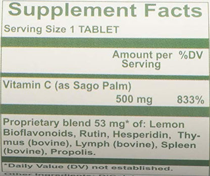 Nutri-West Sago-C-500 90 Tablets - Vitamin C Supplement