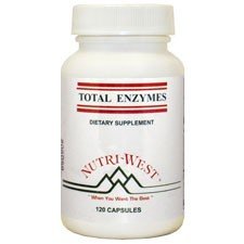 Nutri-West - Total ENZYMES - 120 | Digestive Enzymes Supplement