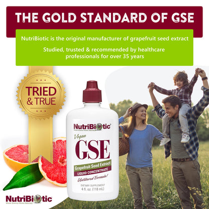 NutriBiotic GSE 4 Oz Liquid | Grapefruit Seed Extract Premium Concentrate with Bioflavonoids