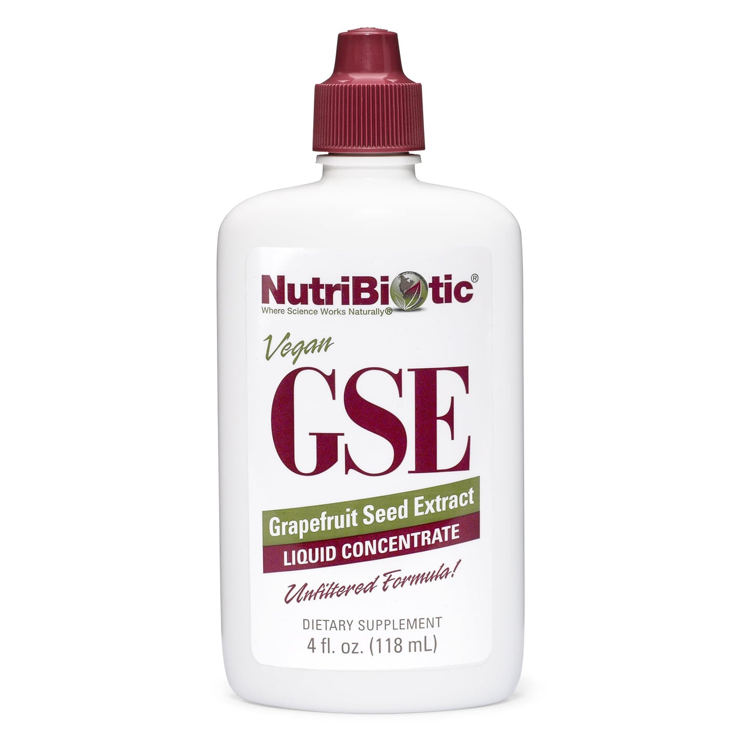 NutriBiotic GSE 4 Oz Liquid | Grapefruit Seed Extract Premium Concentrate with Bioflavonoids