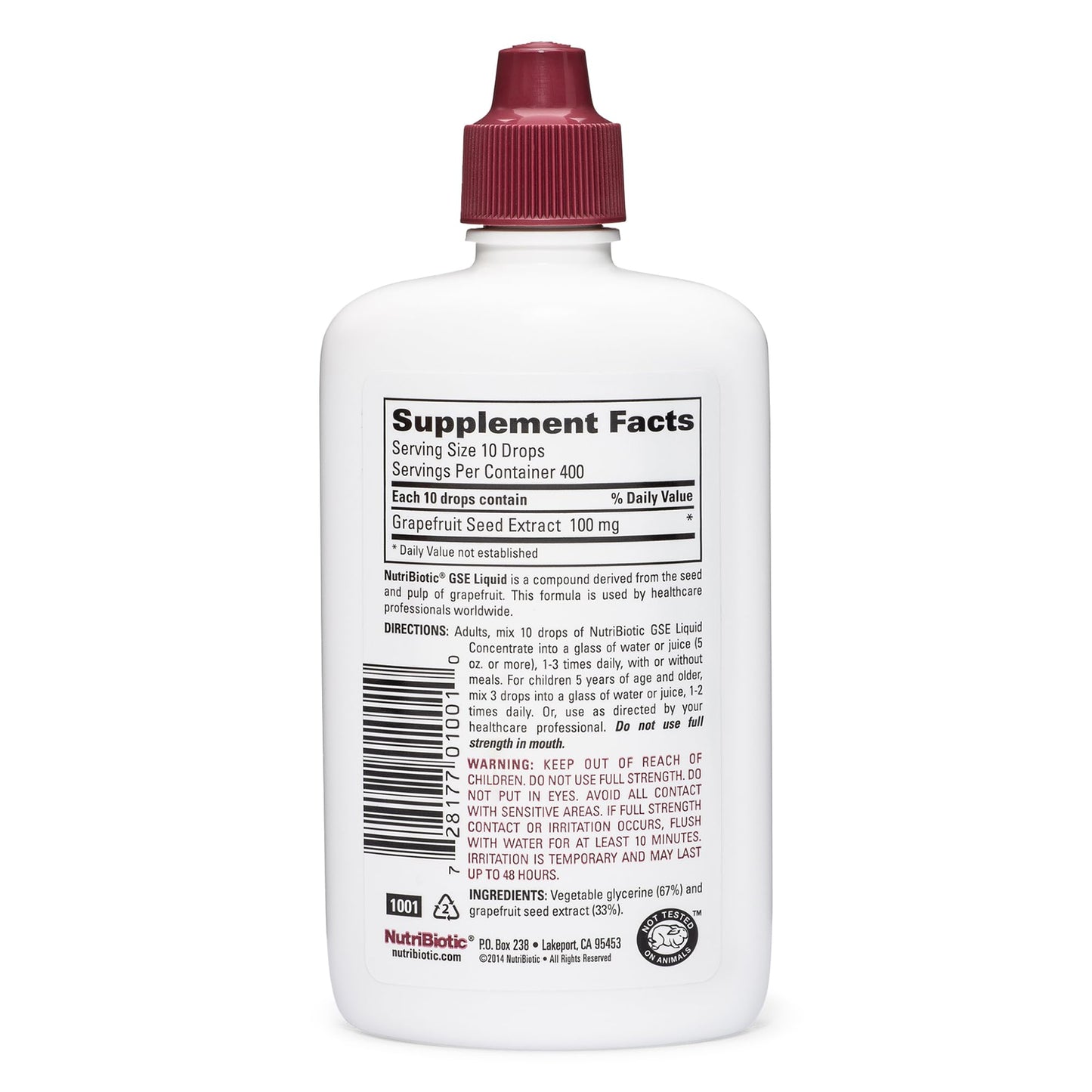NutriBiotic GSE 4 Oz Liquid | Grapefruit Seed Extract Premium Concentrate with Bioflavonoids