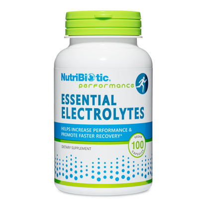 NutriBiotic Essential Electrolytes, 100 Ct Capsules | Hydration, Performance & Recovery