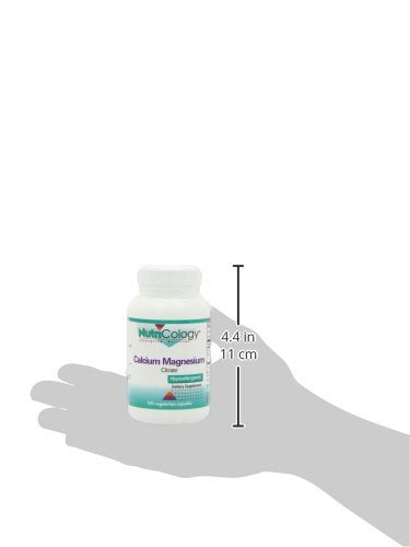 Nutricology Calcium Magnesium Citrate Supplement - Bone Health, Well-Absorbed Calcium Citrate, 100 Count Vegetarian Capsules