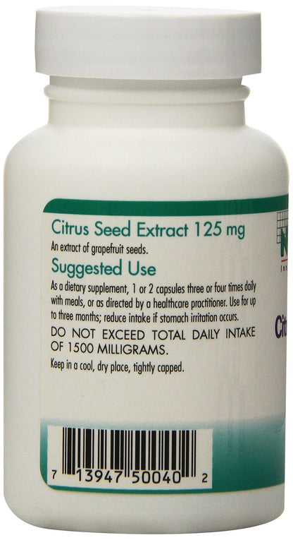 Nutricology Citrus Seed Extract Supplement – Grapefruit Seed Extract, Vegetarian Capsules, 150 Count