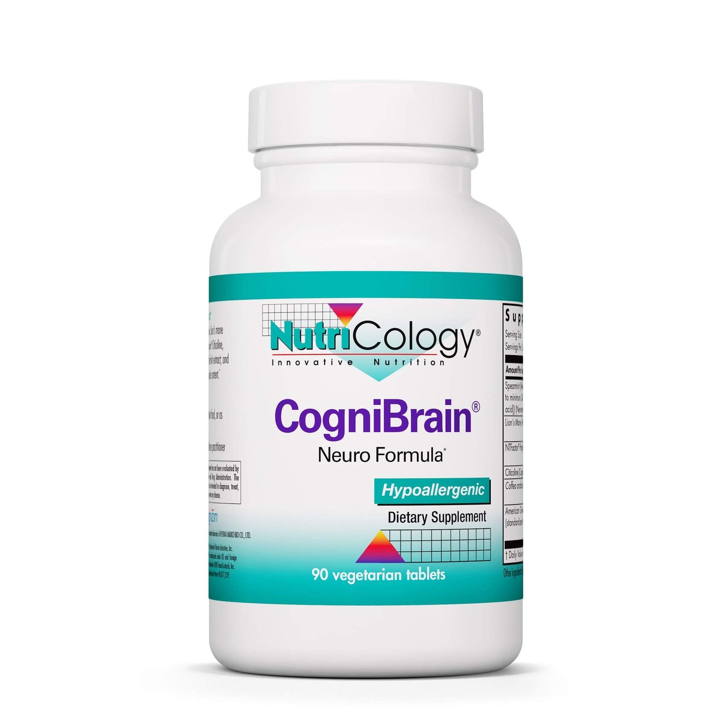 Nutricology Cognibrain – Memory & Focus Support with Lion's Mane, 90 Count