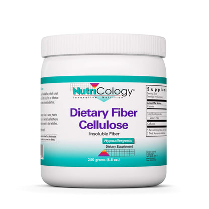 Nutricology Dietary Fiber Powder - 2000mg Insoluble Fiber, Hypoallergenic, 8.8 oz