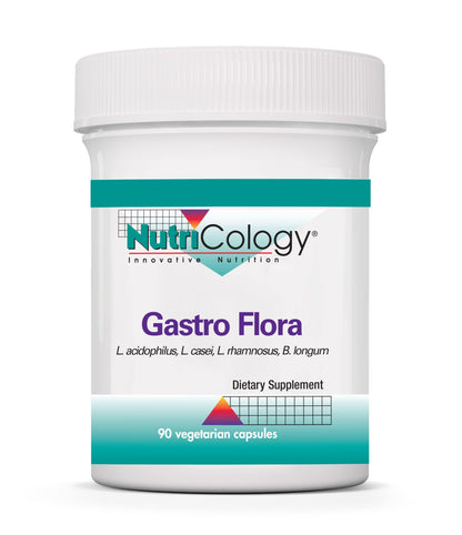 Nutricology Gastro Flora Probiotic - Digestive & Gut Health for Men & Women - 90 Count